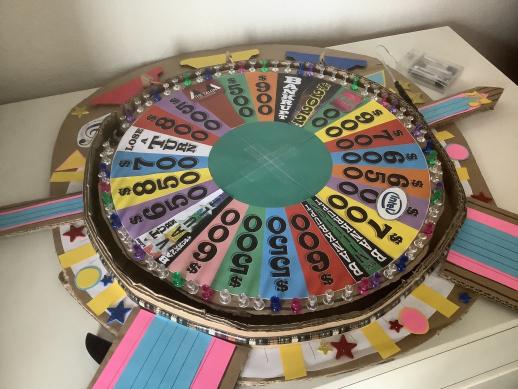 hand made Wheel of Fortune with Talon space