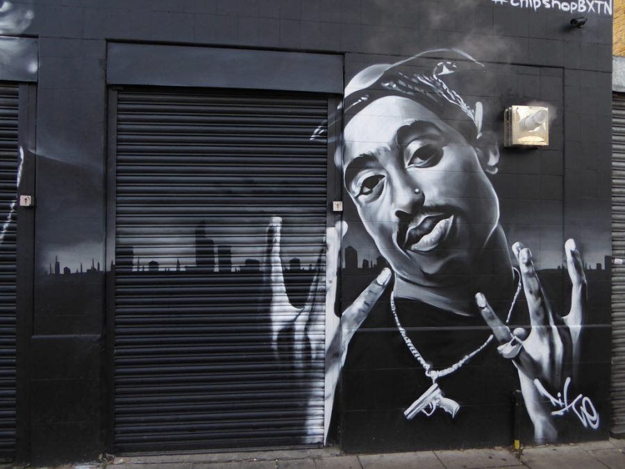 Photo shows late rapper, Tupac Shakur.