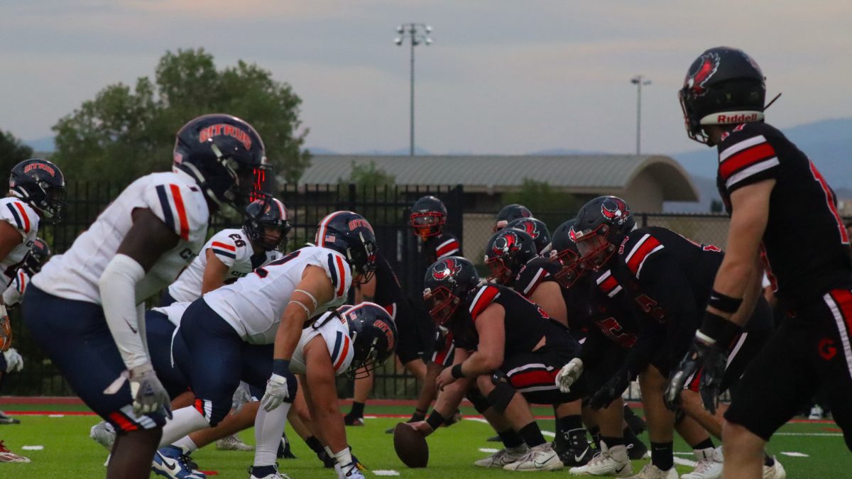 The Eagles lined up against the Owls on offense