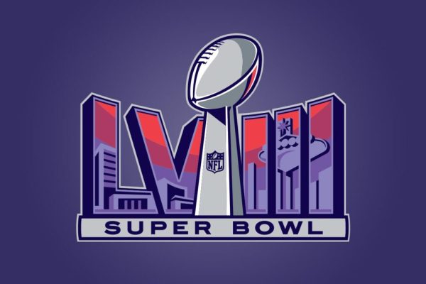The official Super Bowl LVIII logo.