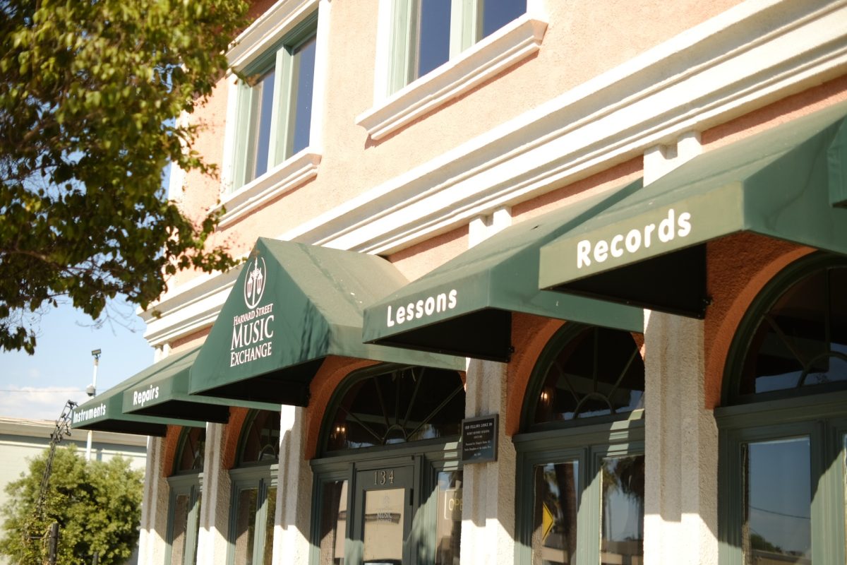 Harvard Street Music Exchange exterior.