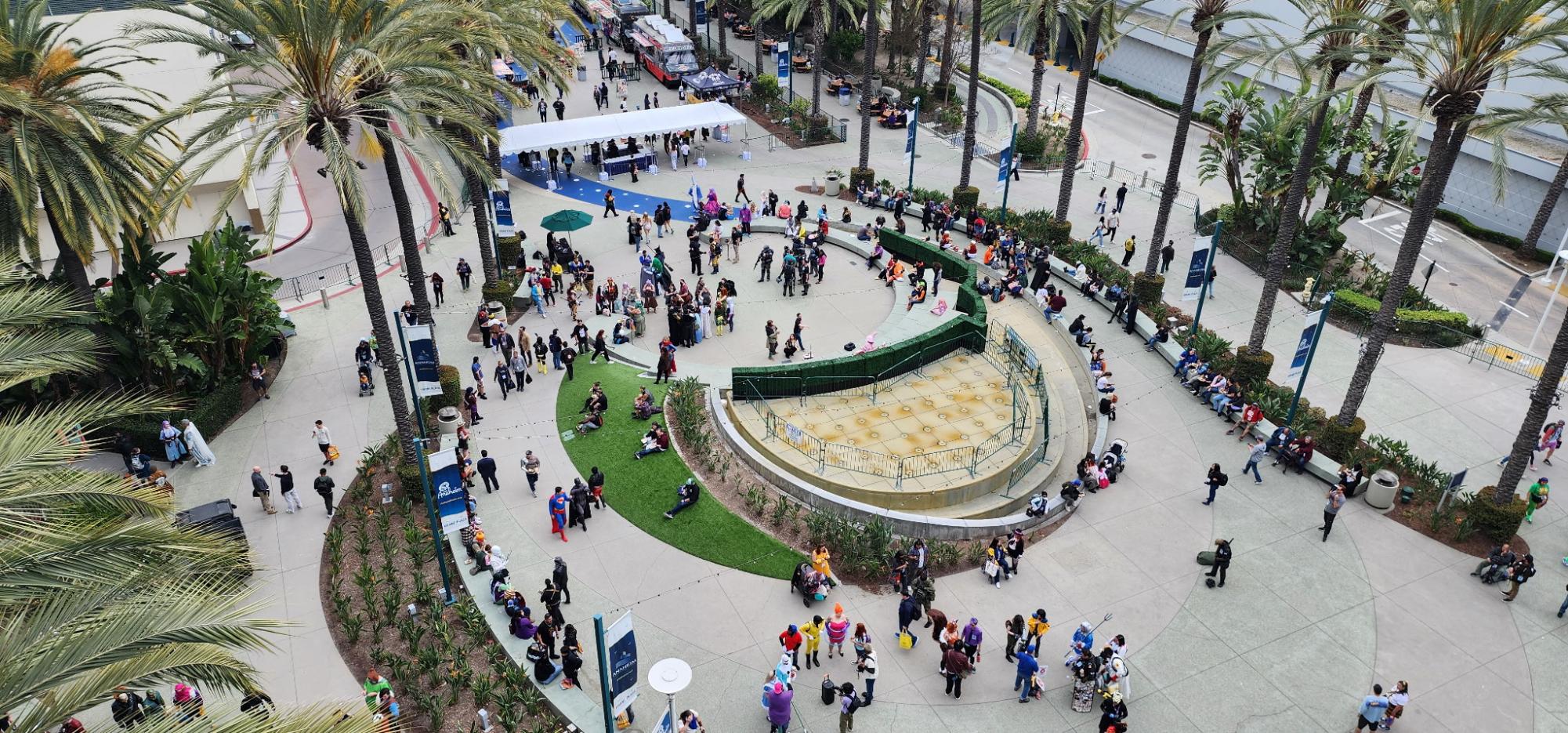 Wondercon pictured from above