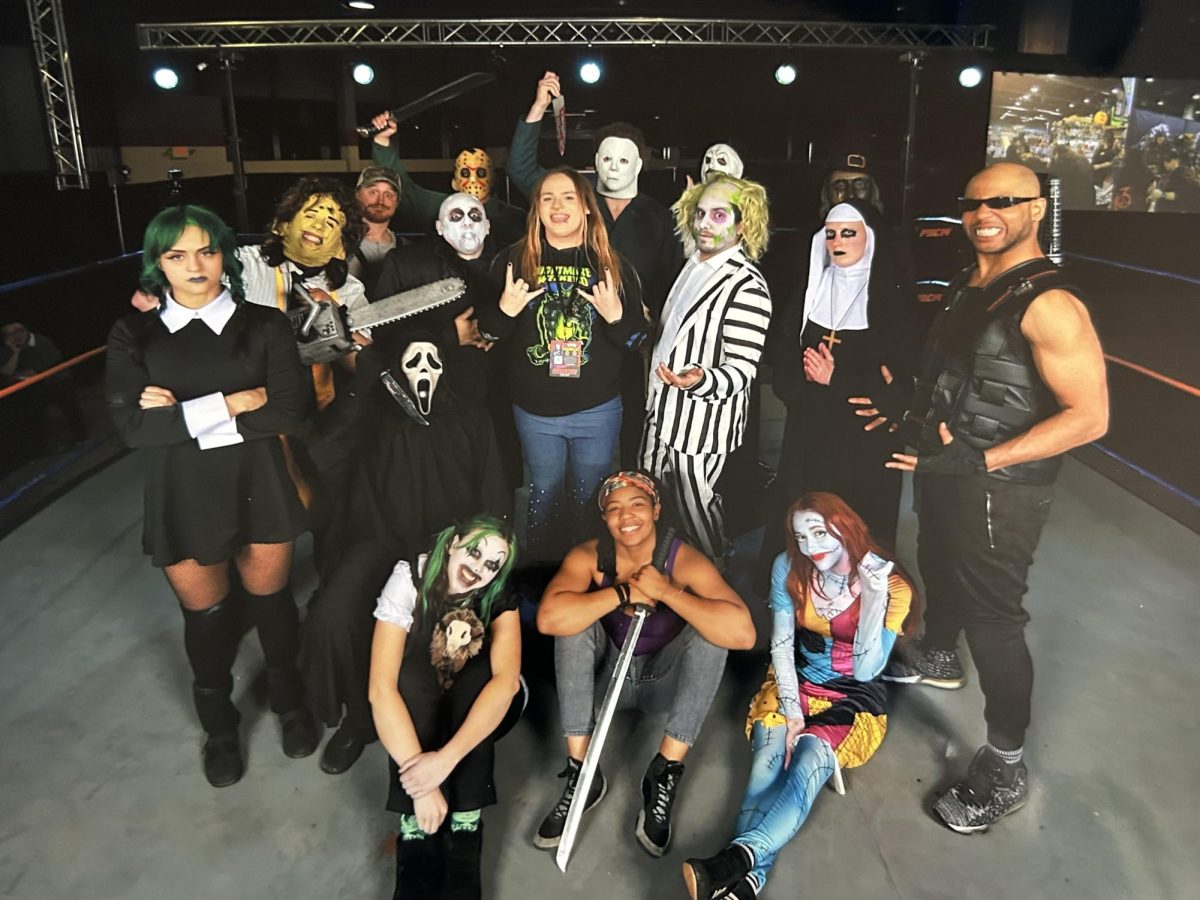 The cast of the Fantasy Super Cosplay Wrestling and I